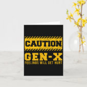 Gen-x感覚がパパの父おもしろいの日を傷つける カード (黄色い花)