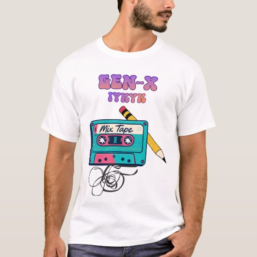 GEN-X ミックステープのジレンマ Tシャツ (正面)