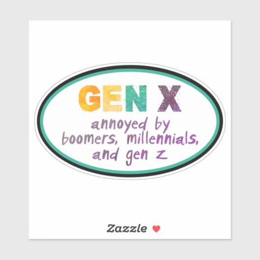 Gen X – 全員に悩まされる シール (シート)