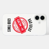 Gen X "悪いアイディア、良い時間"電話ケース Case-Mate iPhoneケース (裏面 (横))