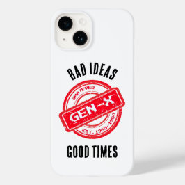 Gen X "悪いアイディア、良い時間"電話ケース Case-Mate iPhone 14ケース