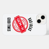 Gen X "悪いアイディア、良い時間"電話ケース Case-Mate iPhoneケース (裏面 (横))