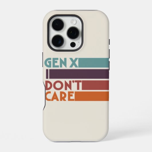 Gen X - 気にしない iPhoneケース (裏面)