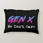 Gen X - 私たちは気にしない アクセントクッション (裏面)