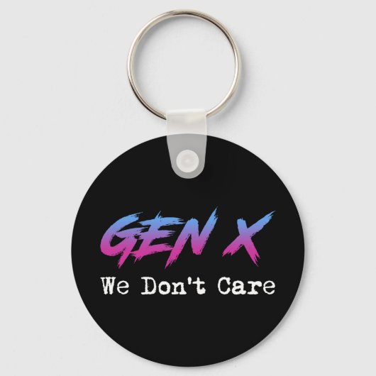 Gen X - 私たちは気にしない キーホルダー (正面)