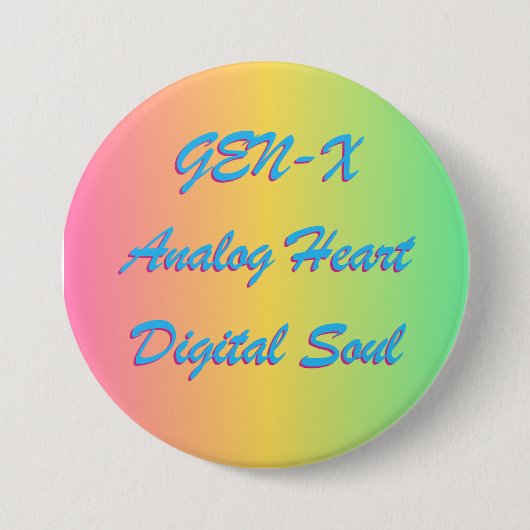 GEN-X 缶バッジ (正面)