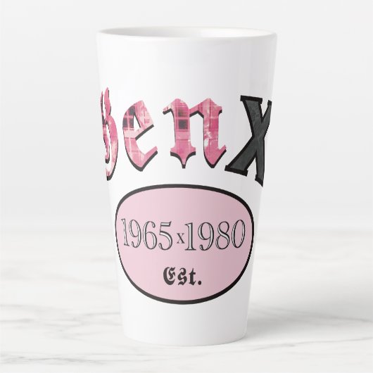 Gen X 1965-1980 カフェラテマグ (正面)