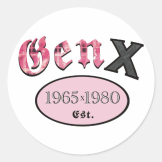 Gen X 1965-1980 ラウンドシール
