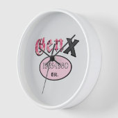 Gen X 1965-1980 壁時計 (傾斜)