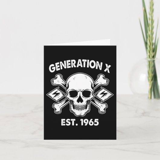 Gen X 1965 I'm 97% Sure You Don't Like Me Skull (  カード (正面)