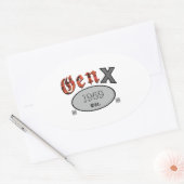 Gen X 1969 楕円形シール (封筒)