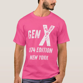 Gen X 1974 EditionジェネレーションNew York誕生日Ch Tシャツ