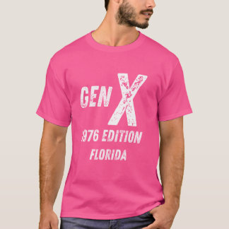 Gen X 1976エディション生成フロリダ誕生日Chr Tシャツ
