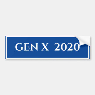 Gen X 2020 バンパーステッカー