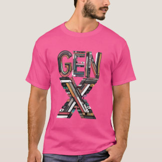 Gen X 80u2019sロックカセット Tシャツ
