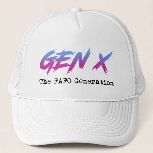Gen X - FAFO世代 キャップ (正面)