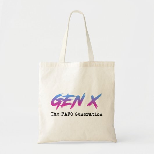 Gen X - FAFO世代 トートバッグ (正面)
