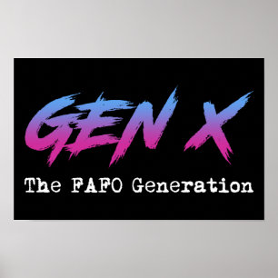 Gen X - FAFO世代 ポスター