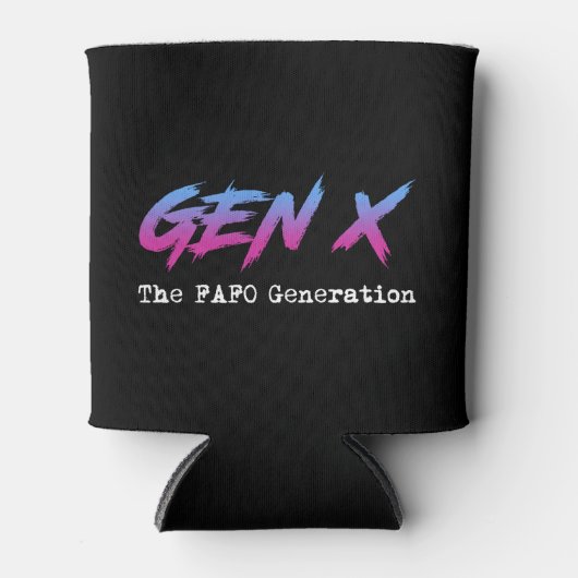 Gen X - FAFO世代 缶クーラー (正面)