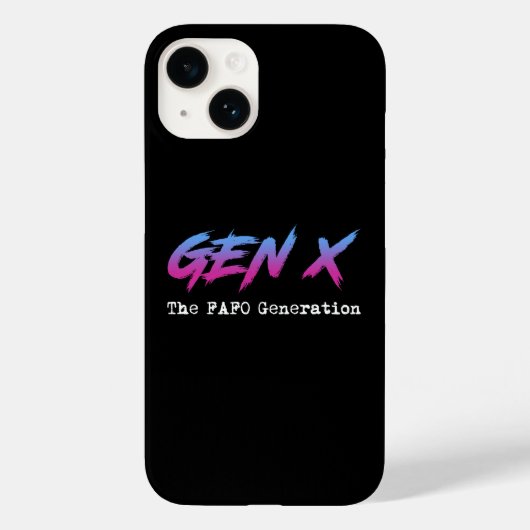 Gen X - FAFO世代 Case-Mate iPhoneケース (裏面)