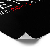 Gen X Funny Humor Generation We Don't Care  ポスター (角)