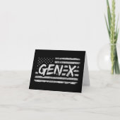 Gen X Gen Xer Generation Xアメリカ国旗Gen X カード (正面)