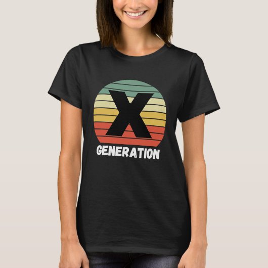 Gen x Generation x ~ 1964 1980 Tシャツ (正面)