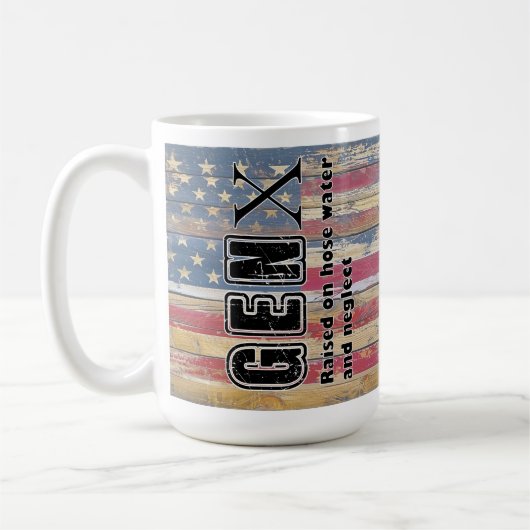 Gen X Hose Water Neglect Funny Coffee Mug コーヒーマグカップ (左)