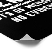 Gen X Lots Of Memories No Evidence Funny Saying Me ポスター (角)