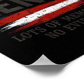 Gen X Lots Of Memories No Evidence Usa Flag Humor  ポスター (角)