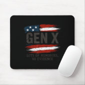 Gen X Lots Of Memories No Evidence Usa Flag Humor  マウスパッド (マウス)