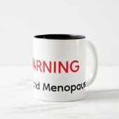 Gen X Menopausal Warning Funny Mug ツートーンマグカップ (正面右)