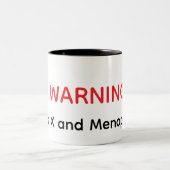 Gen X Menopausal Warning Funny Mug ツートーンマグカップ (中央)