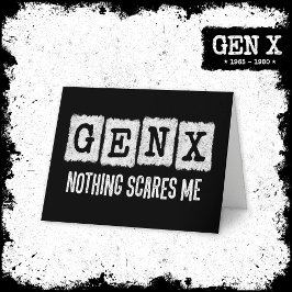 Gen X Nothingが私の世代X Gen Xer おもしろい カード