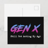 Gen X - Still Not Acting My Age ポストカード (正面/裏面)