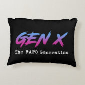 Gen X - The FAFO Generation アクセントクッション (裏面)