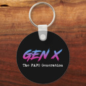 Gen X - The FAFO Generation キーホルダー (裏面)