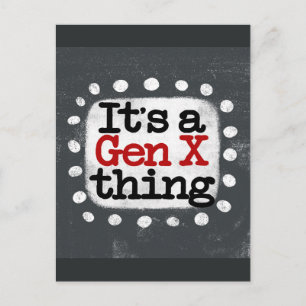Gen X Thingポストカード ポストカード