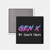 Gen X - We Don't Care マグネット (正面/裏面)