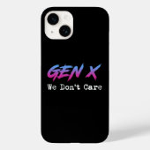 Gen X - We Don't Care Case-Mate iPhoneケース (裏面)