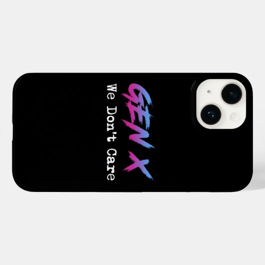 Gen X - We Don't Care Case-Mate iPhoneケース (裏面 (横))