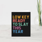 Gen Zアルファ新学期低鍵Tを消す準備ができた カード (正面)