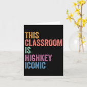 Gen Z Alpha Back To School This Clroom Is Highkey カード (黄色い花)
