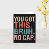 Gen Z Bruhテスト日先生このブ得ルを使用 カード (黄色い花)