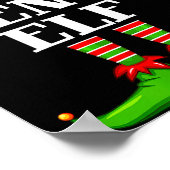 Gen Z Elf Matching Family Group Christmas Party Py ポスター (角)