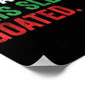 Gen Z Slang Christmas No Cap This Sleigh Goated  ポスター (角)