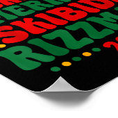 Gen Z Teen Slang Christmas 2025 Brainrot Meme Teen ポスター (角)