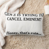 "Gen Z's trying to cancel Eminem?" ランバークッション (ブランケット)