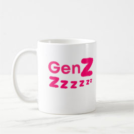 Gen Zzzzz - 眠いZ世代のユーモア コーヒーマグカップ