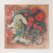 Genbu: Gate of Waters - Mystical Nihonga Inspired  ジグソーパズル (横)